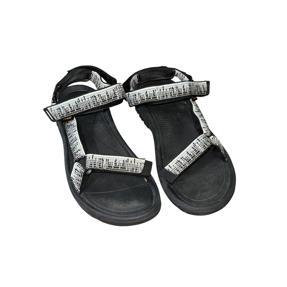 Teva Hurricane XLT2 Mens Sandals Black White Patterned Straps 1019234 Size 11